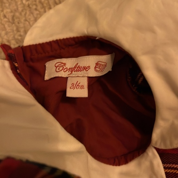 Trotter’s of London Confiture Tartan Scottie Holiday Dress - Size 3-6 months - Picture 4 of 4